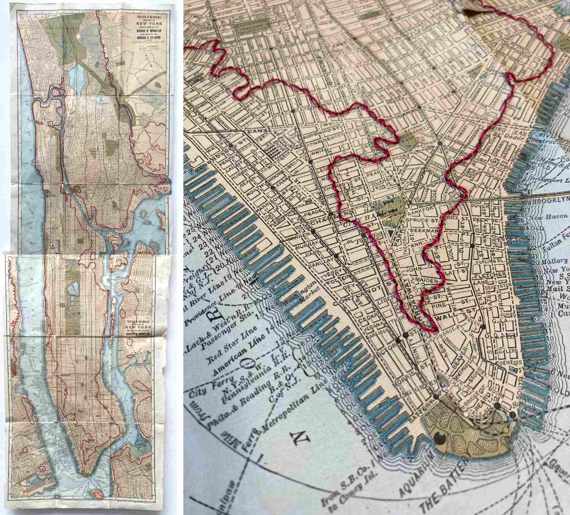 Rebecca Chesney new york map